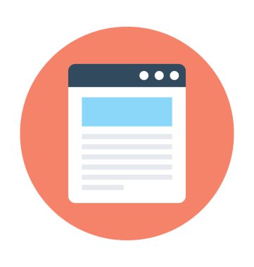 Online makale vektör simgesi