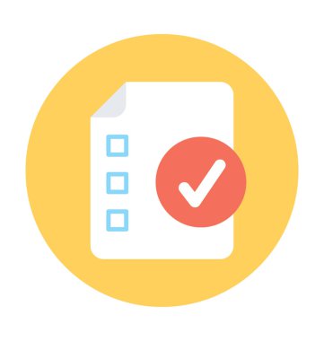 Görev tam vektör simgesi