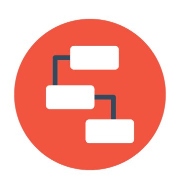 Organizasyon yapısı vektör simgesi