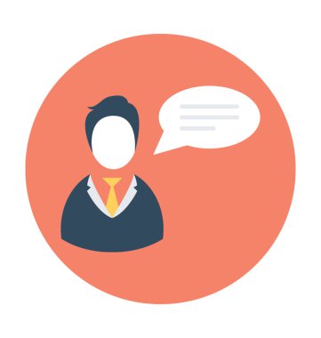 Düz vektör simge konuşmak