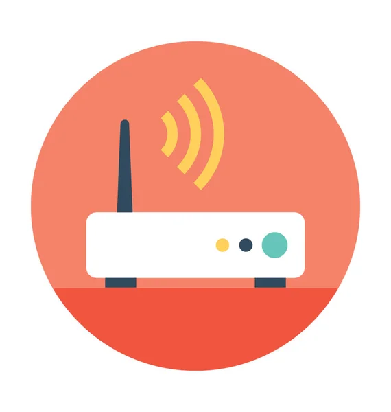 Wifi Router Vector Icoon — Stockvector