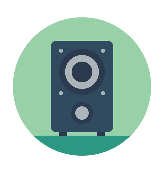 Altavoz Icono Vector Plano — Vector de stock