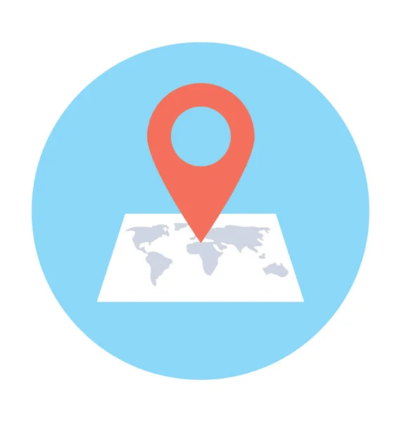 Mapa Pin Vector Icono — Vector de stock