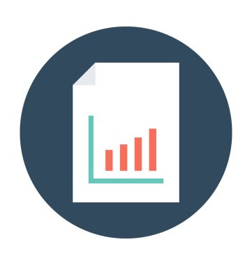 iş raporu vektör simgesi