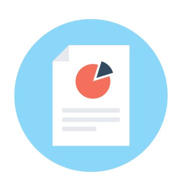 iş raporu vektör simgesi