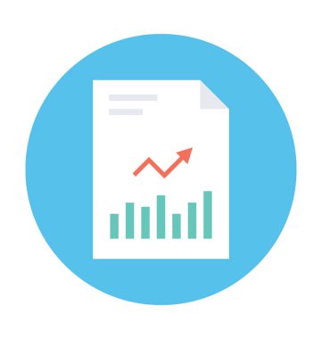 Analitik rapor vektör simgesi