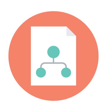 Düz vektör simge planı