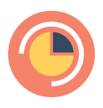 pasta grafiği vektör simgesi