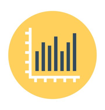 çubuk grafik vektör simgesi