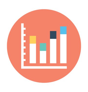 bar çizelgesi vektör simgesi