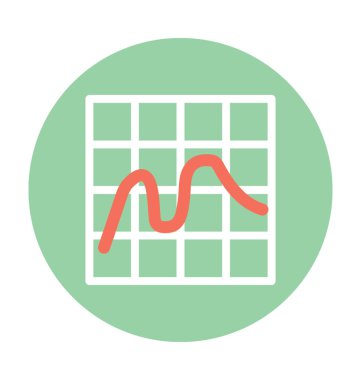 çizgi çizelgesi vektör simgesi