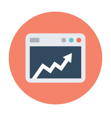 SEO grafik vektör simgesi 