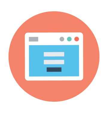 Oturum açma ekran vektör simgesi