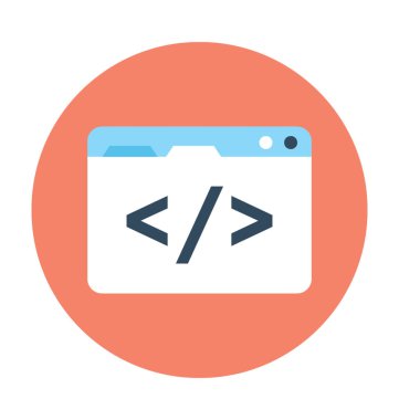 HTML etiketi vektör simgesi