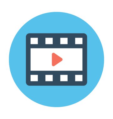 video oynatıcı vektör simgesi