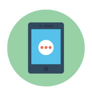 Mobil iletişim vektör simgesi