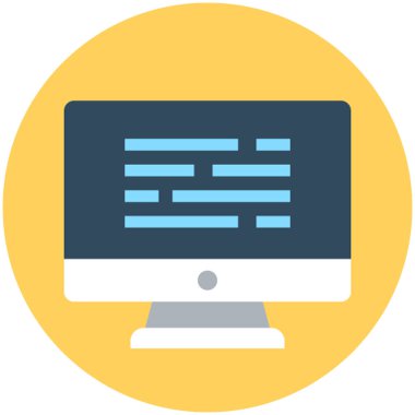 Düz vektör simgesini izle