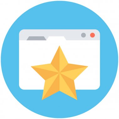 Web sıralaması vektör simgesi