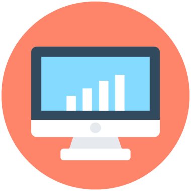 Çevrimiçi grafik vektör simgesi