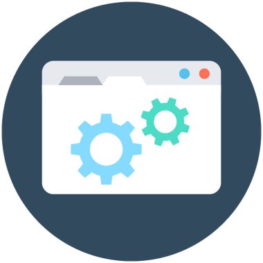 Web ayarı vektör simgesi