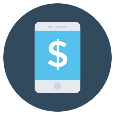 mobil ödeme vektör simgesi