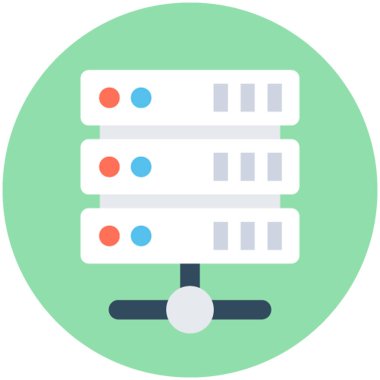 Sunucu paylaşımı vektör simgesi