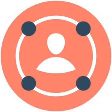 Kullanıcı hedef vektör simgesi