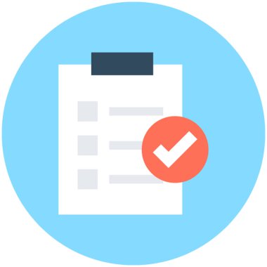 Rapor listesi vektör simgesi