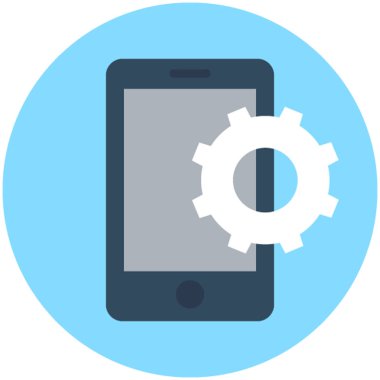 Telefon ayarları vektör simgesi