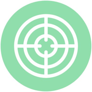 hedef düz vektör simgesi