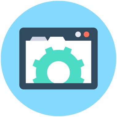 Web ayarı vektör simgesi