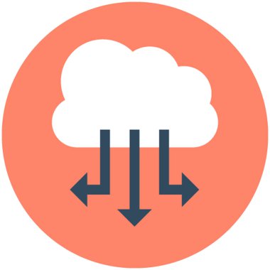 Vektör simge paylaşımı bulut