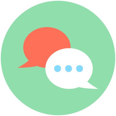 sohbet balon vektör simgesi