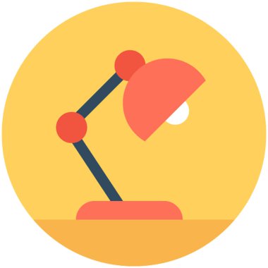 Masa lambası vektör simgesi