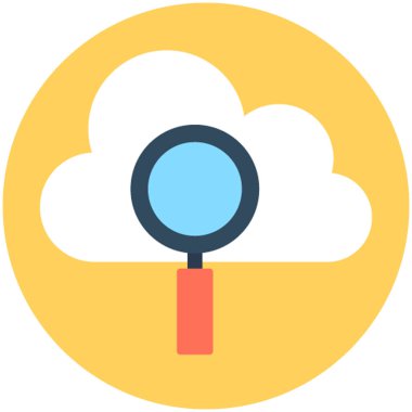 Arama Bulutu vektör simgesi