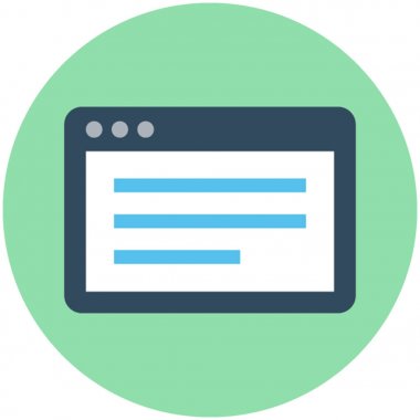 Online makale vektör simgesi