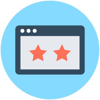 Web sıralaması vektör simgesi