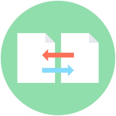 Dosya paylaşımı vektör simgesi