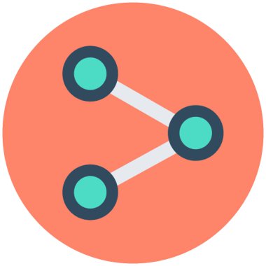 Düz Vektör Simgesini Paylaş