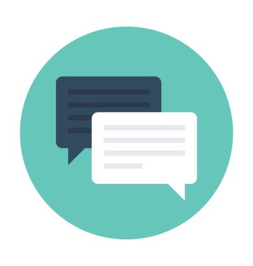 konuşma kabarcığı vektörü simgesi