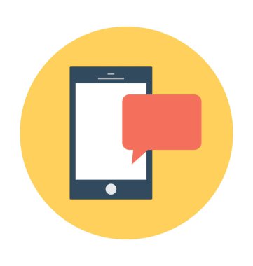 mobil sohbet vektör simgesi