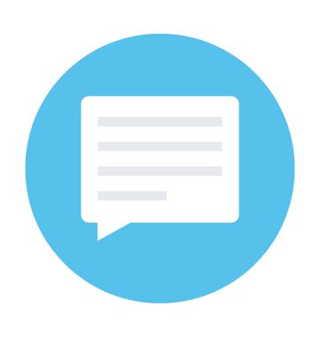 konuşma kabarcığı vektörü simgesi