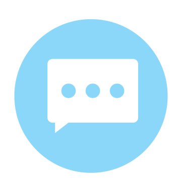 Metin iletisi vektör simgesi