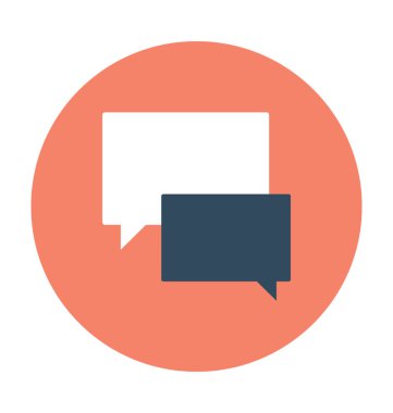 Sohbet vektör simgesi