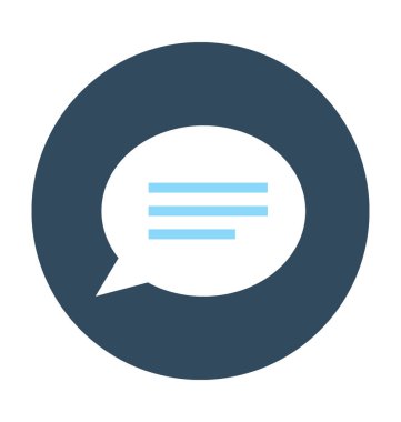 sohbet balon vektör simgesi