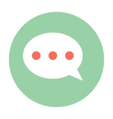 sohbet balon vektör simgesi