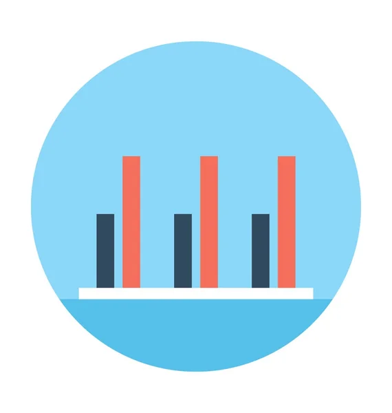 Bar 차트 벡터 아이콘 — 스톡 벡터
