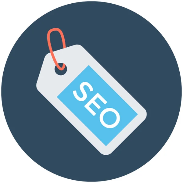 Seo Tag Vector Icono — Vector de stock