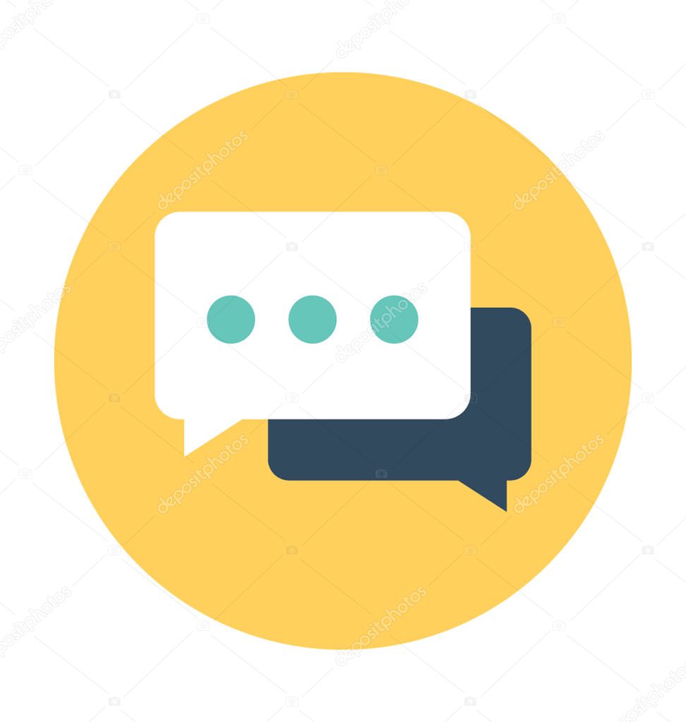 Speech Bubbles Vector Icon