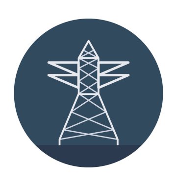 Elektrik pilon vektör simgesi